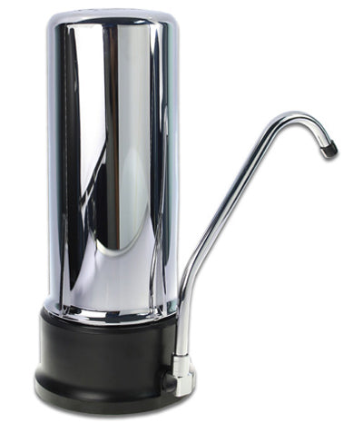 RCT-CP Chrome-Plated Replaceable Cartridge Countertop Water Filter | ESD Water - Advanced Water Treatment Solutions