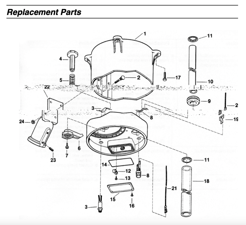 Land-O-Matic Dry Pellet Chlorinator Parts Diagram